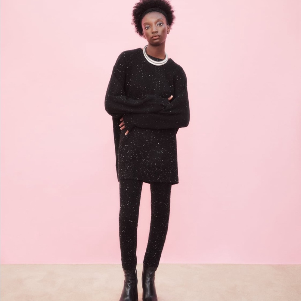 Wool and alpaca blend leggings